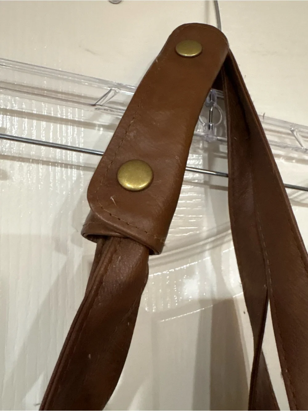 Merona Olive Canvas Duffel Bag with Brown Trim